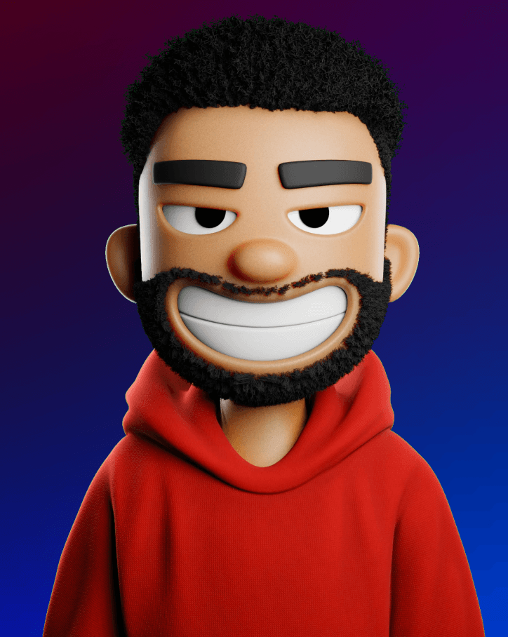 The image fed into the generator: one bust-length character against a plain background