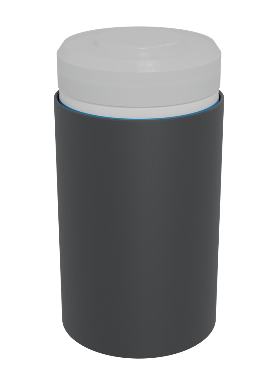 Smooth wipes canister cover with a canister in it